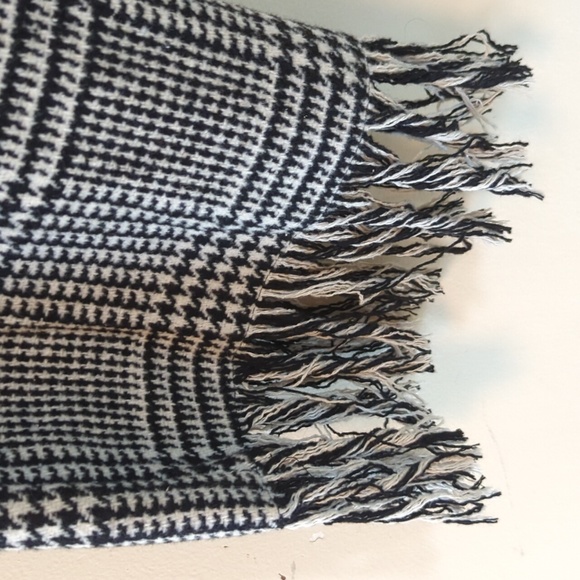 Dance & Marvel Black & White Houndstooth Fringed Pants - Picture 8 of 16